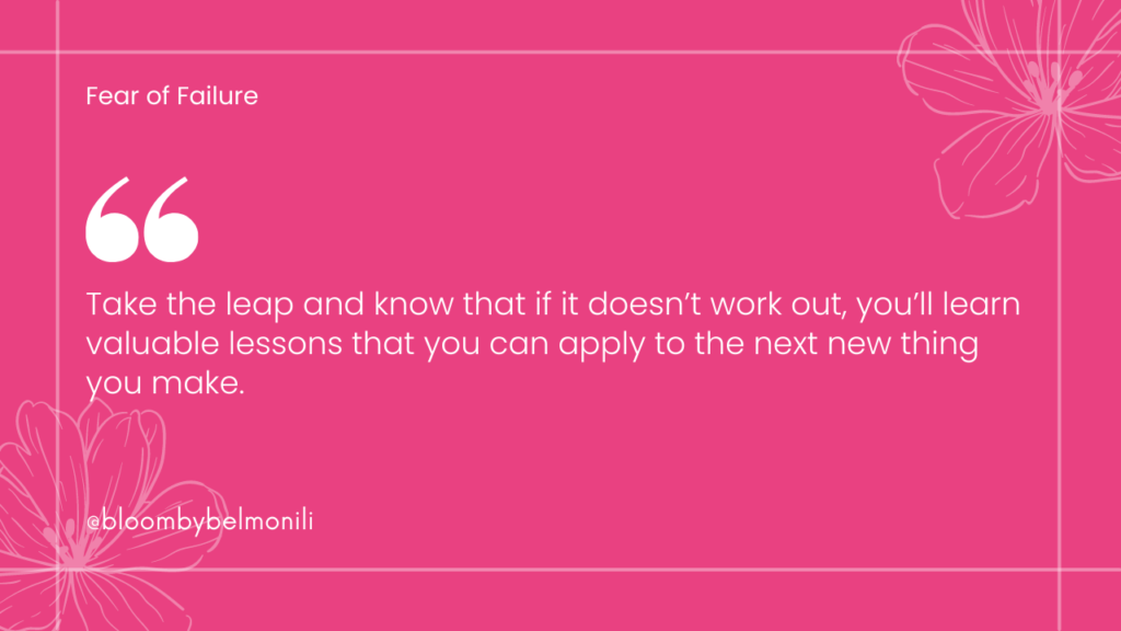 Quote from Lucy Kelly blog about fear of failure