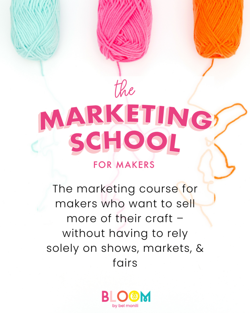 the marketing school for makers helps answer the question, 'can you make a living selling crafts'.