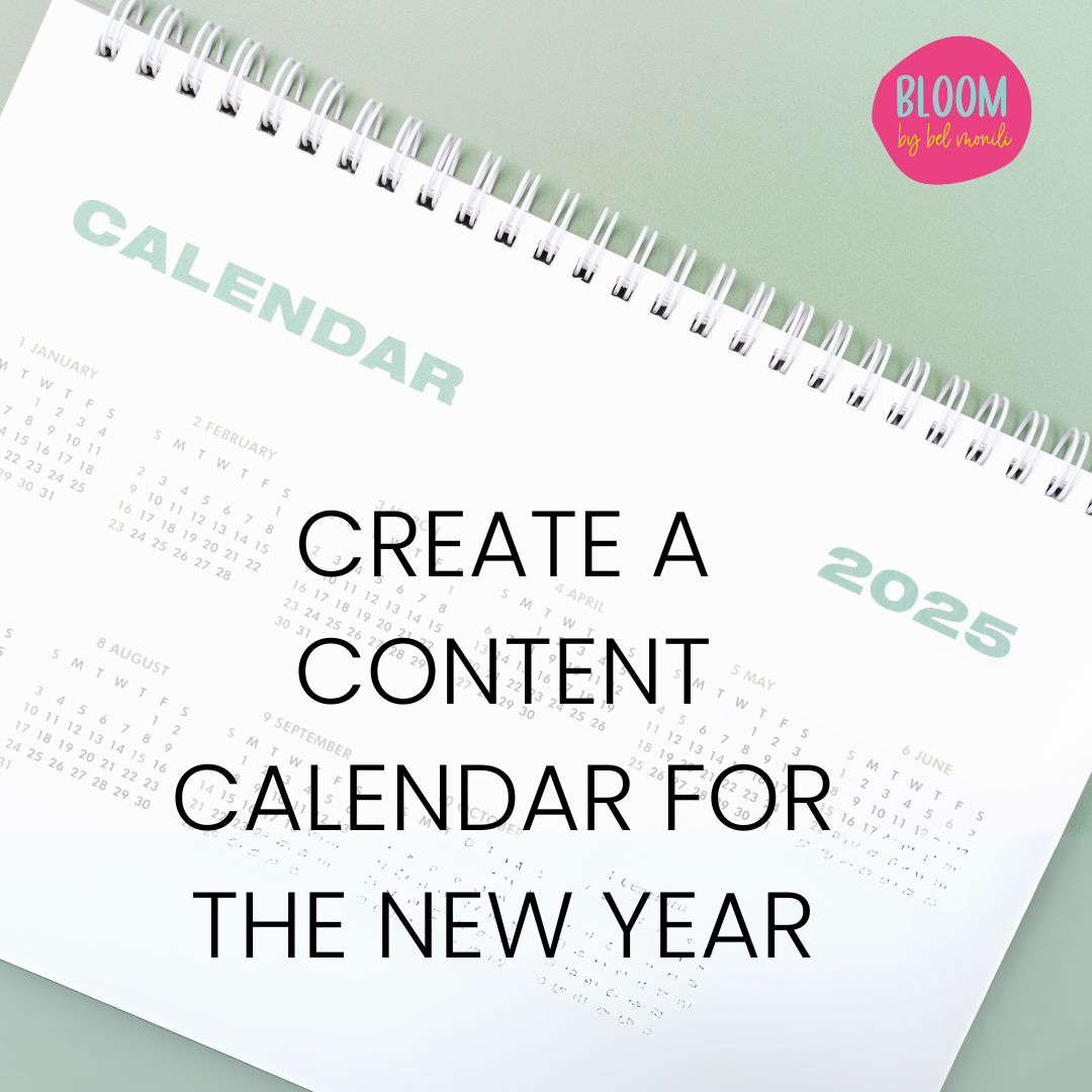 CREATE A CONTENT CALENDAR FOR THE NEW YEAR